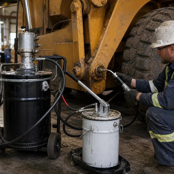 Air vs. Manual Grease Pumps: Choosing the Right System for Your Fleet