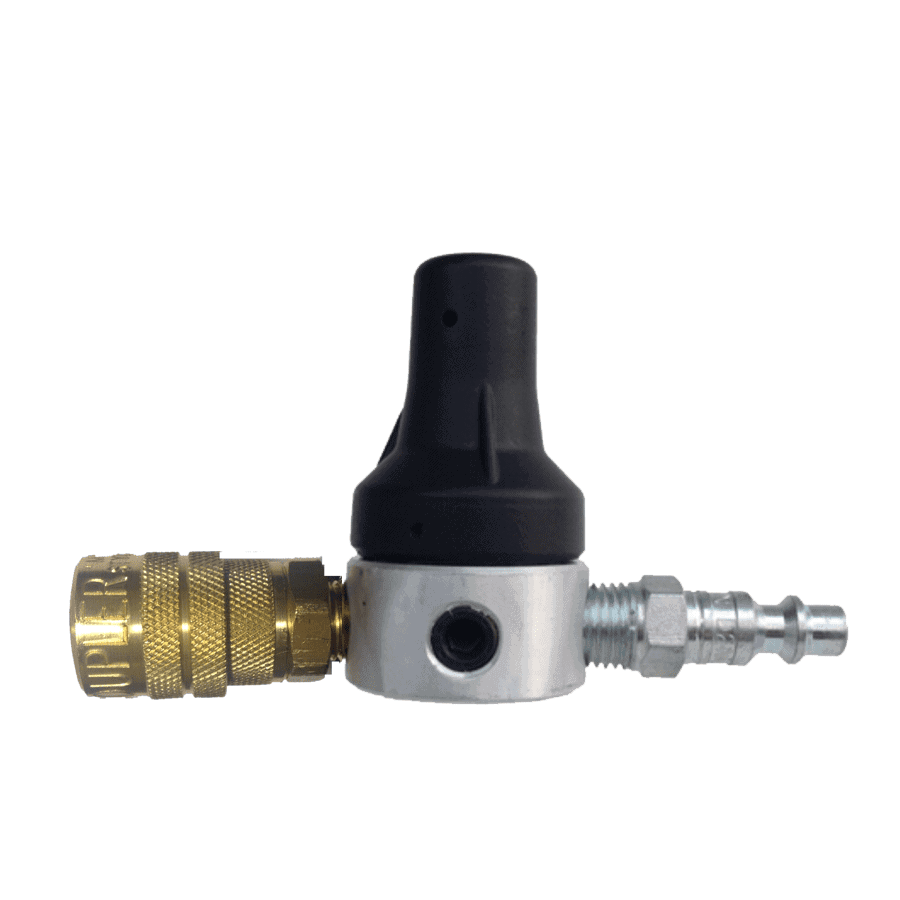 Air-Side Adapter for  MultI-Pump Pneumatic Setup with 3 PSIG Limiter --Goat Pumps