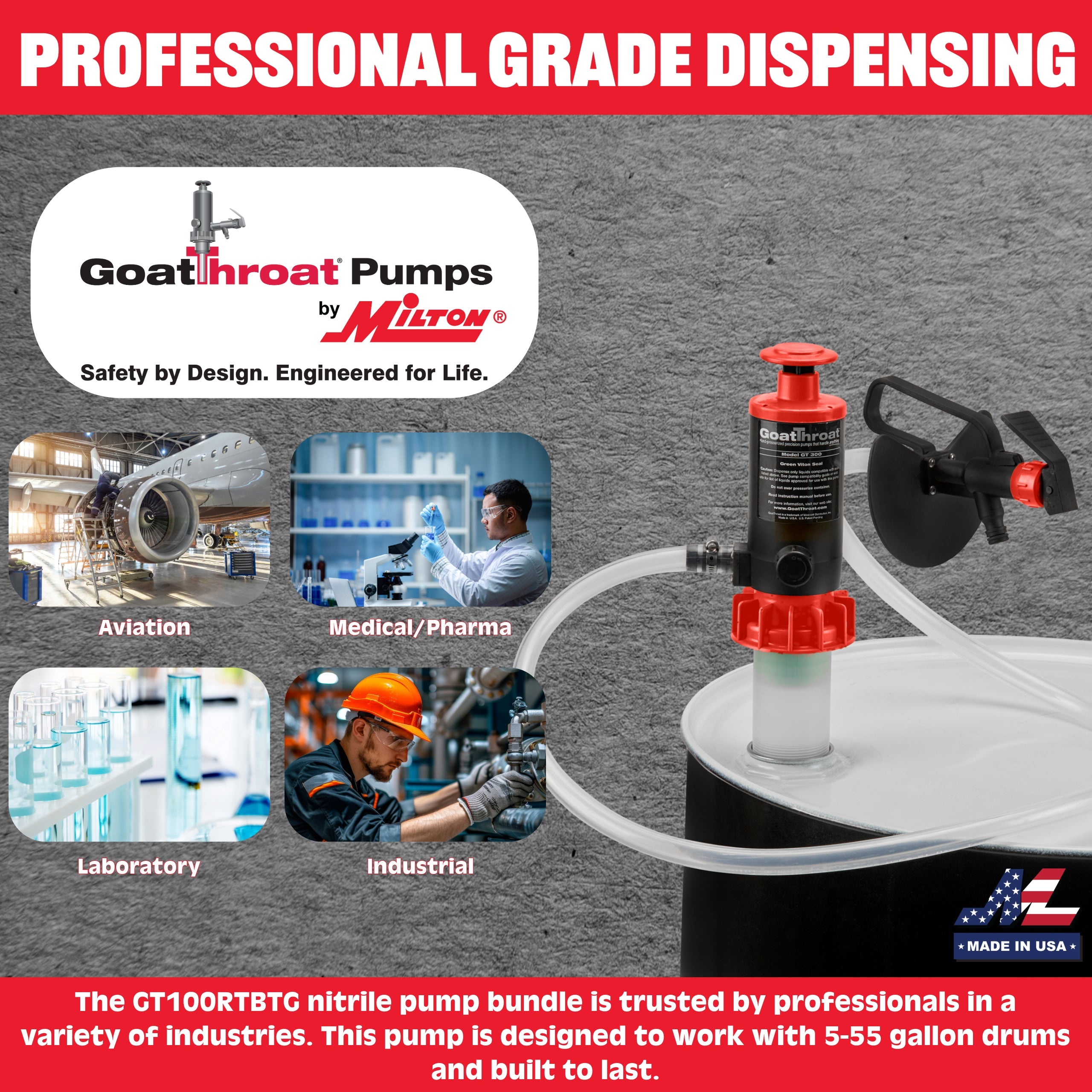 GT100 Pump Bundle W/Remote Tap - Tygon Hose-Goat Pumps
