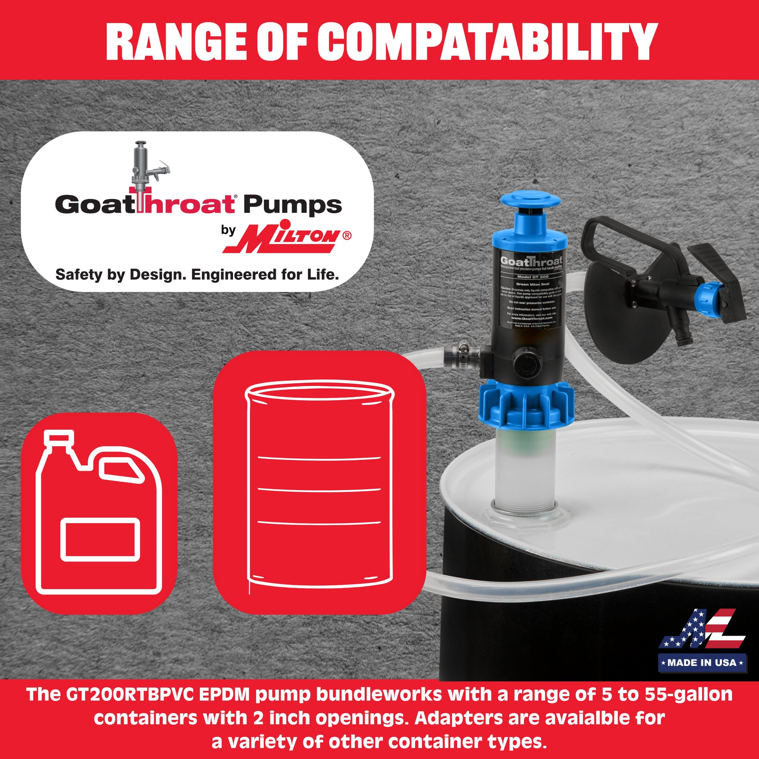 GT200 Pump Bundle W/Remote Tap - PVC Hose-Goat Pumps