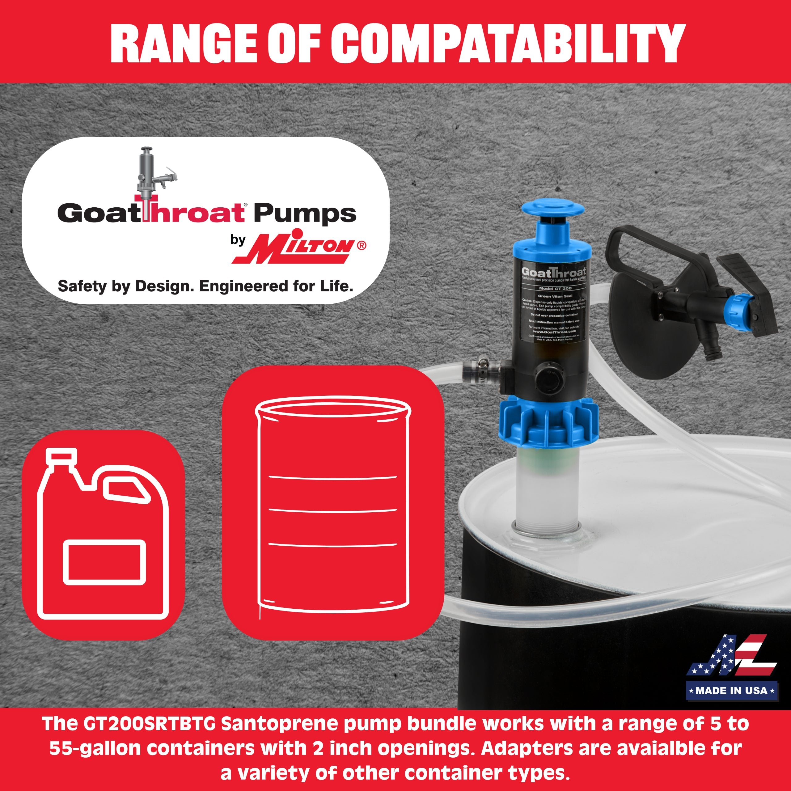 GT200S Pump Bundle W/Remote Tap - Tygon Hose-Goat Pumps