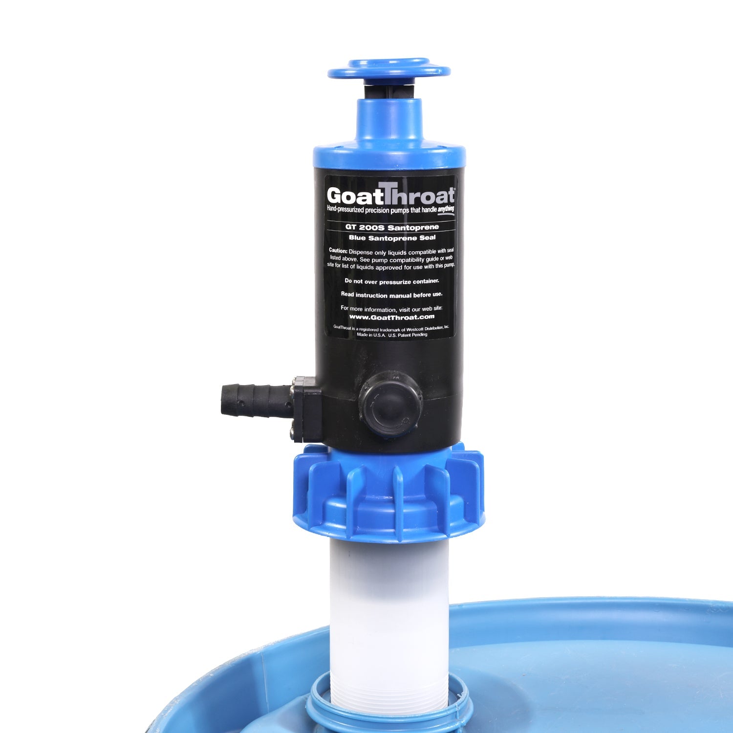 GT200S Pump with Remote Discharge Tap and Santoprene Seals-Goat Pumps