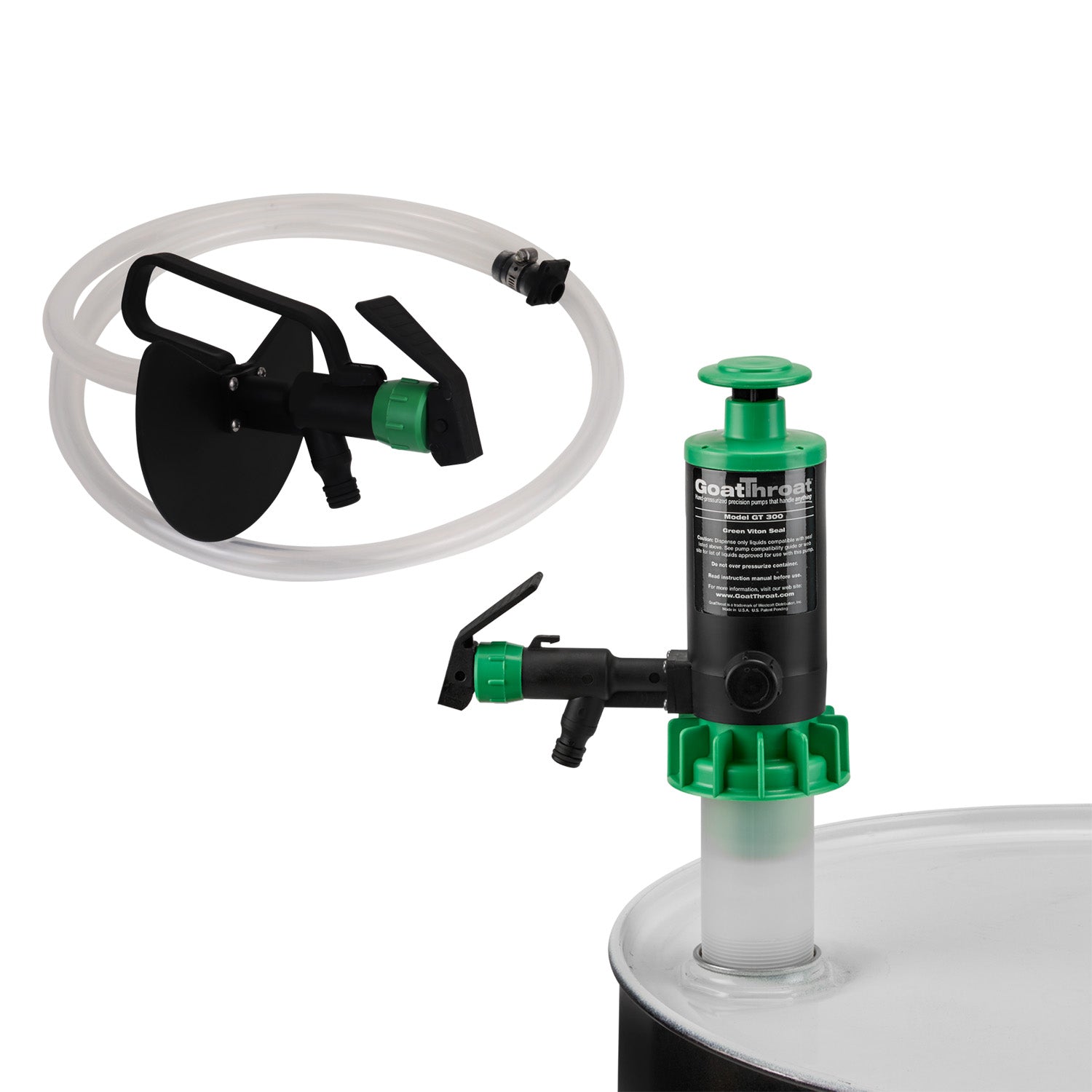 GT300 Pump Bundle W/Remote Tap - PVC Hose-Goat Pumps