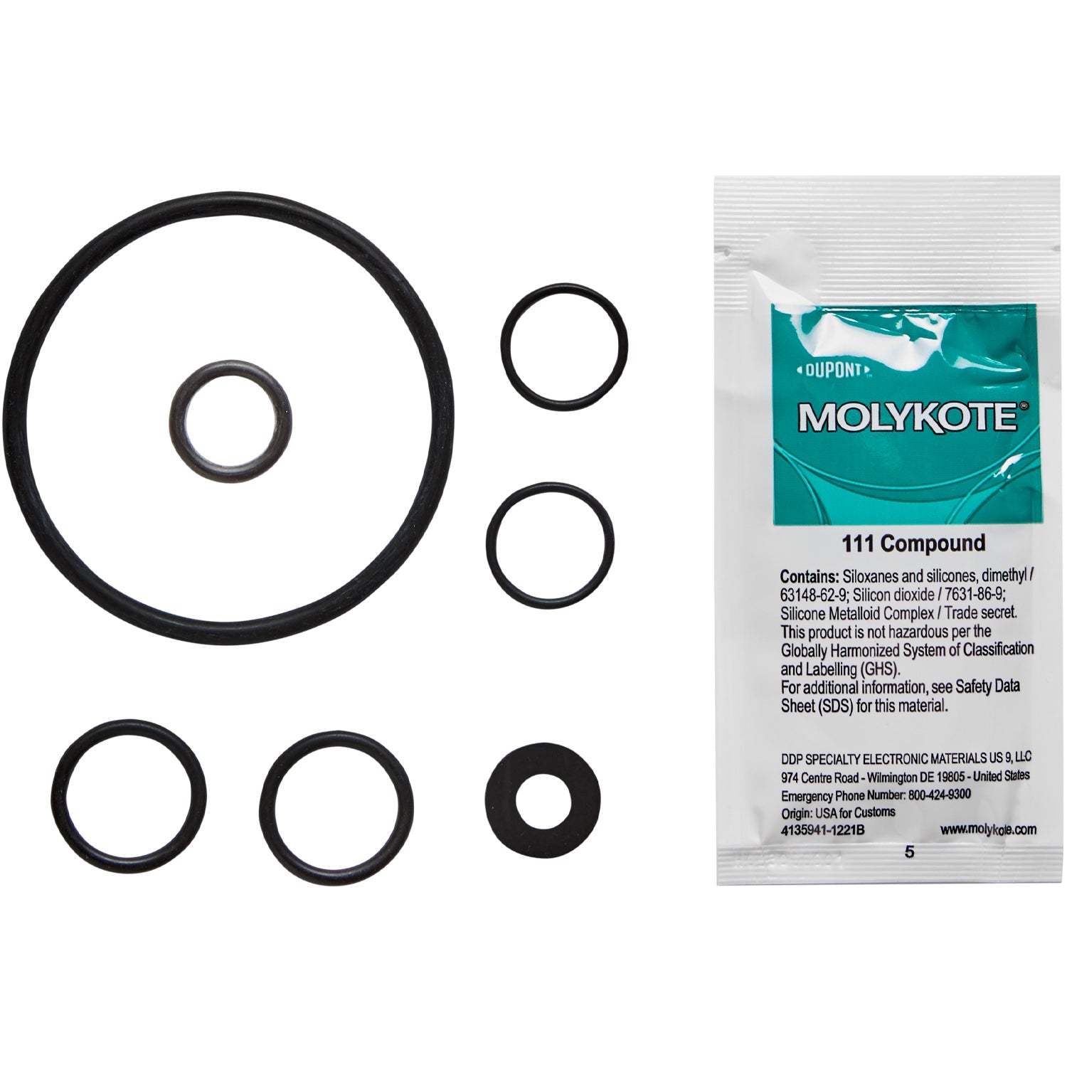 O-Ring Gasket Repair Kit, Santo (parts 5+8+25+27+31)-Goat Pumps