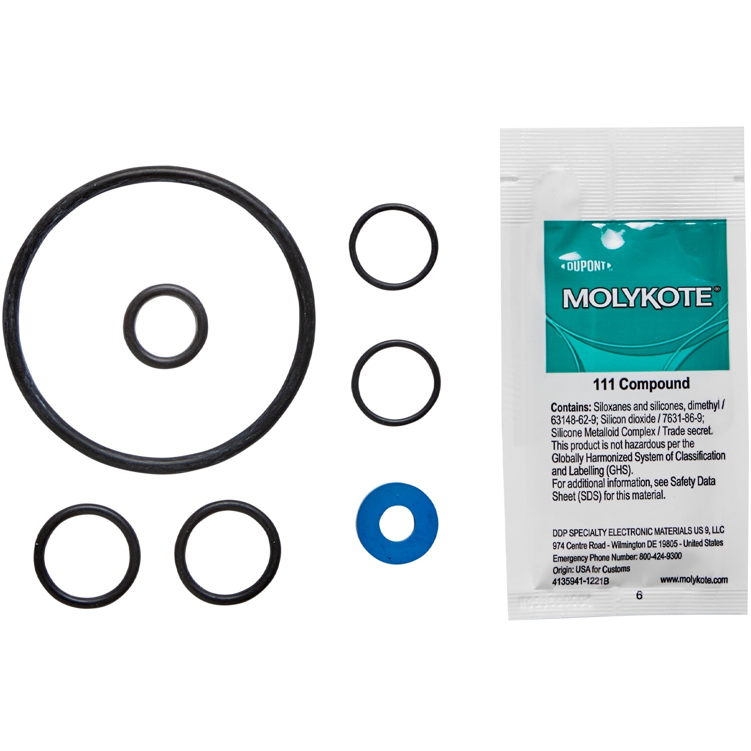O-Ring Gasket Repair Kit, EPDM (parts 5+8+25+27+31)-Goat Pumps