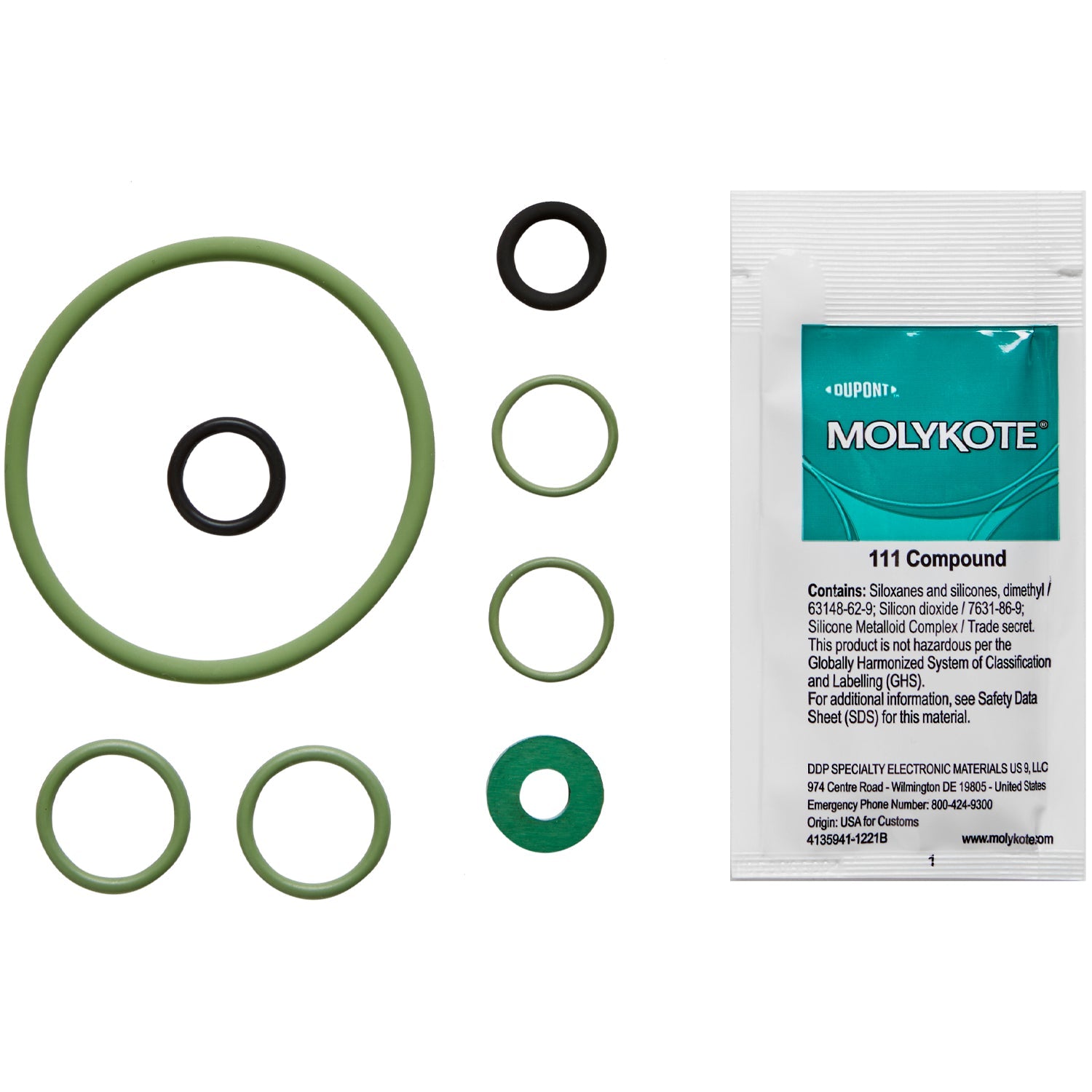 O-Ring Gasket Repair Kit, Viton (parts 5+8+25+27+31)-Goat Pumps
