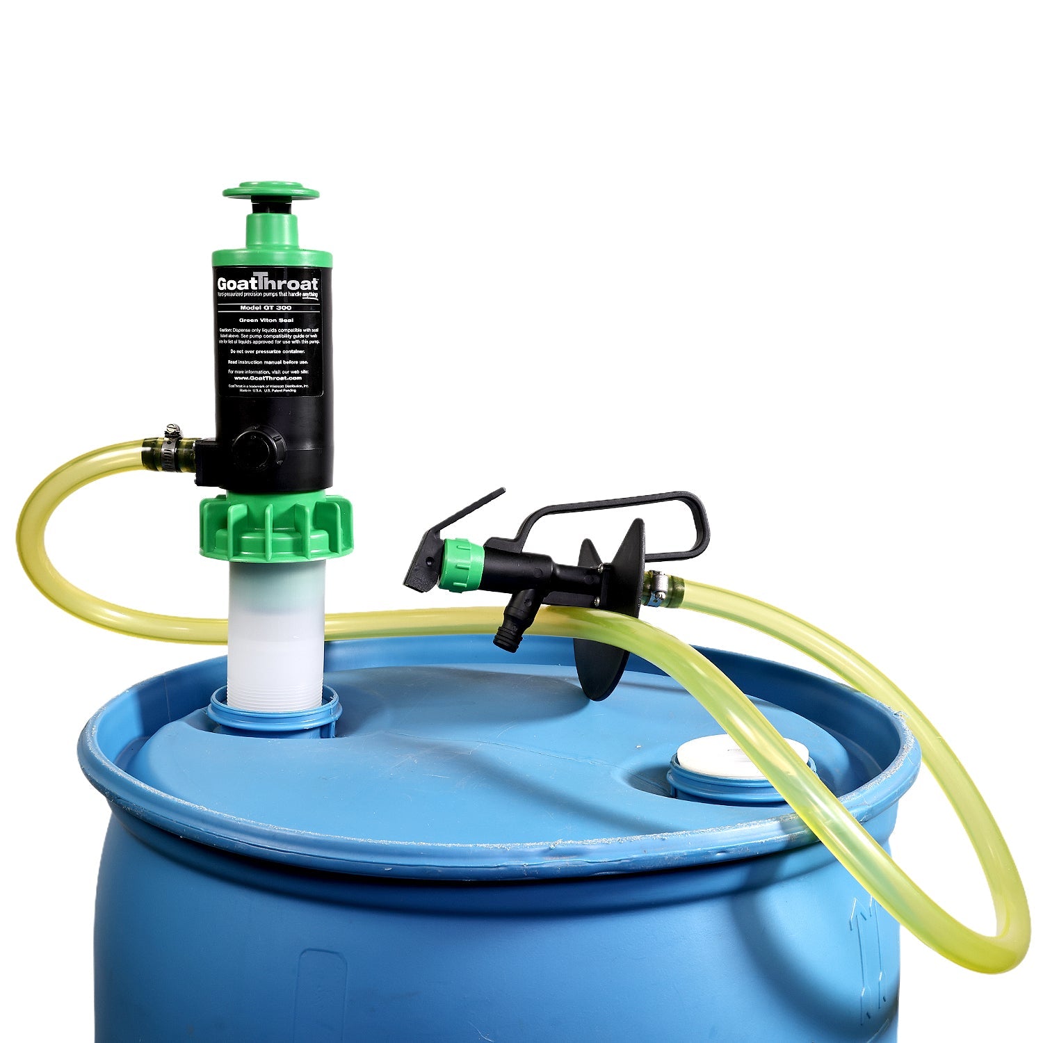 Drum Pump Viton Seal+ Remote Tap with Nitrile Drum Seals and Gas Hose-Goat Pumps