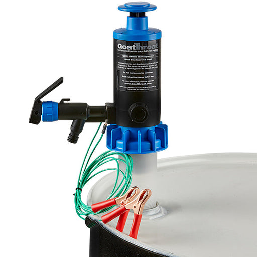 Groundable Drum Pump for Flammable, Santoprene Seals-Goat Pumps