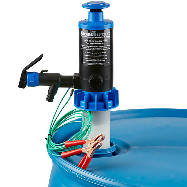 Groundable Drum Pump for Flammable, Santoprene Seals-Goat Pumps