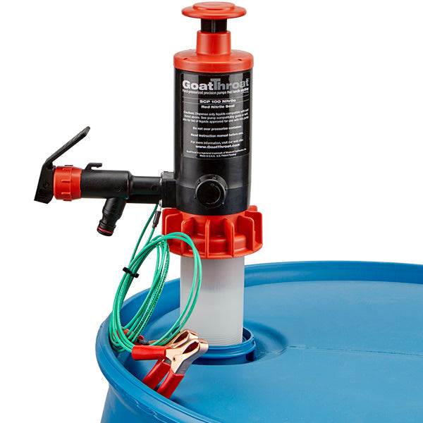 Groundable Drum Pump for Flammables, Nitrile Seal-Goat Pumps