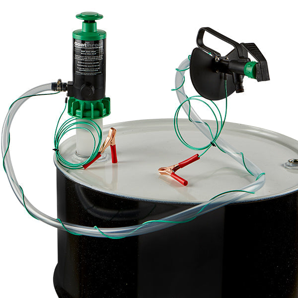 Groundable Drum Pump and Remote Discharge Tap with Viton Seals-Goat Pumps