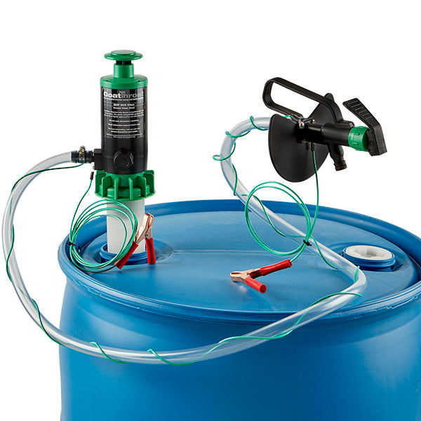 Groundable Drum Pump and Remote Discharge Tap with Viton Seals-Goat Pumps