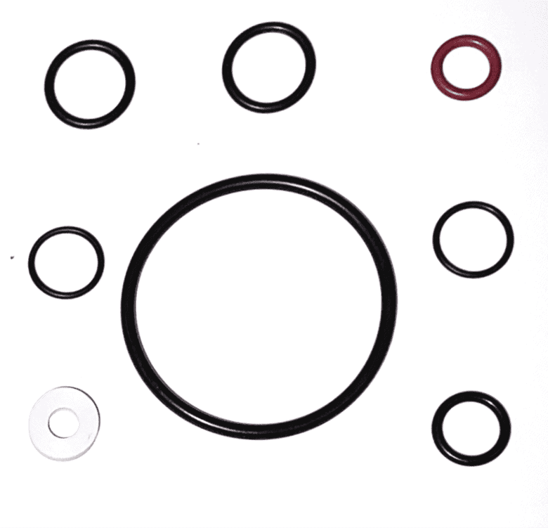 O-Ring Gasket Repair Kit, Nitrile (parts 5+8+25+27+31)-Goat Pumps