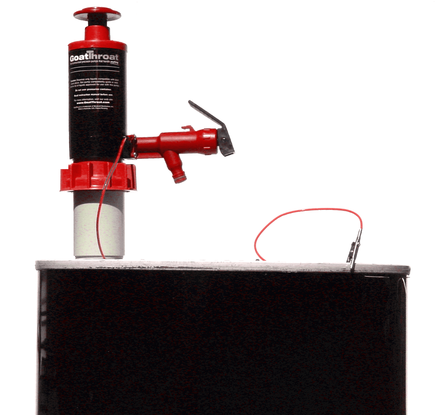 Groundable Drum Pump for Flammables, Nitrile Seal-Goat Pumps