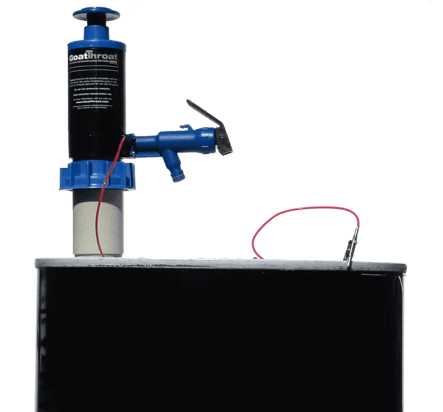 Groundable Drum Pump for Flammable, Santoprene Seals-Goat Pumps