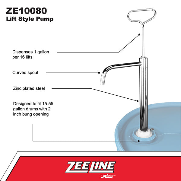 ZE10080 - Zinc Plated Steel Pump-Zeeline by Milton®