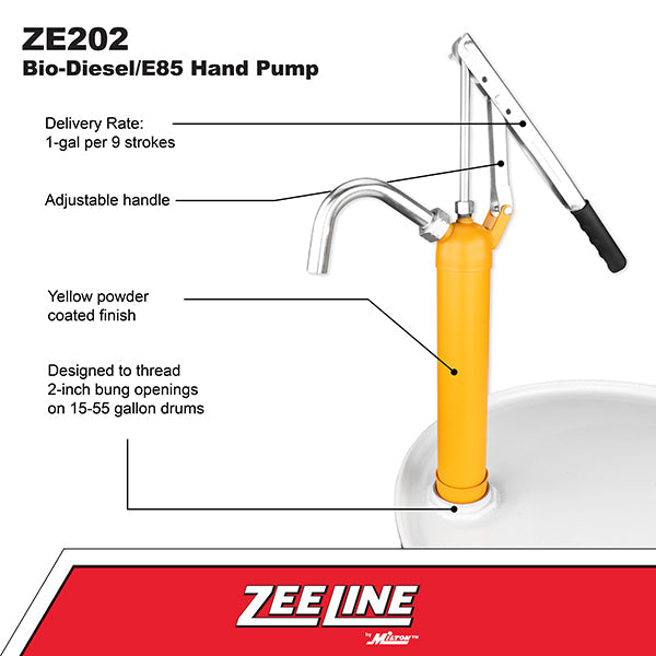 ZE202 - Bio-Diesel/E85 Hand Pump (1 Gallon Per 9 Strokes)-Zeeline by Milton®