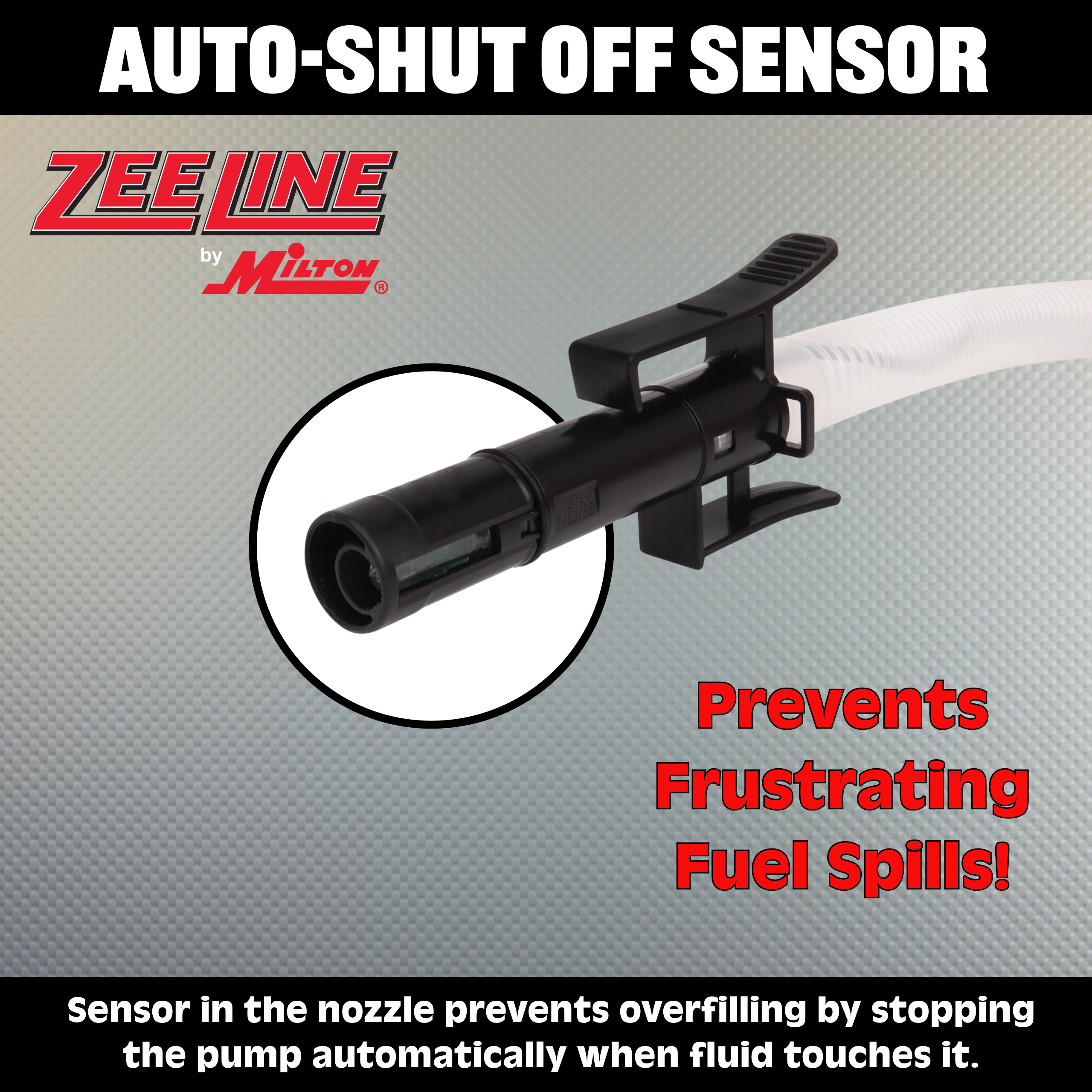 ZE1030XL – AA Battery Powered Fuel Can Transfer Pump for Racing Style Fuel Cans-Zeeline by Milton®