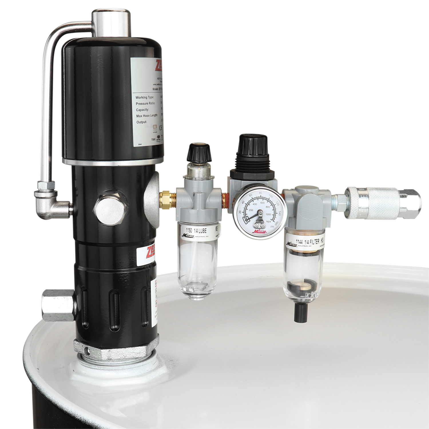ZE1730K-55 – 5:1 Eco Series Pump Kit 55-Gal w/suction tube-Zeeline by Milton®