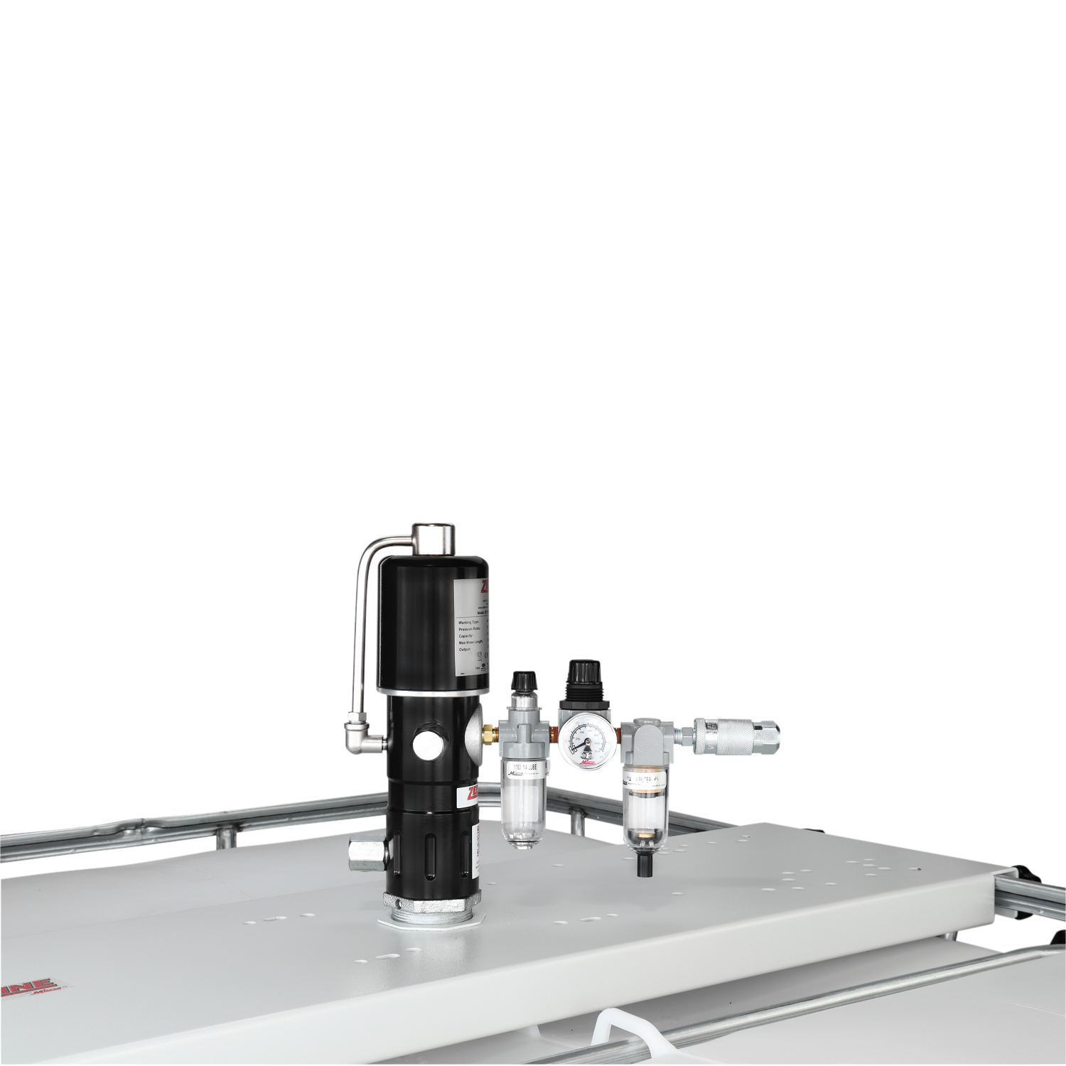 ZE1730K – 5:1 Pneumatic Stub Style Standard Flow Rate Piston Pump with FRL-Zeeline by Milton®