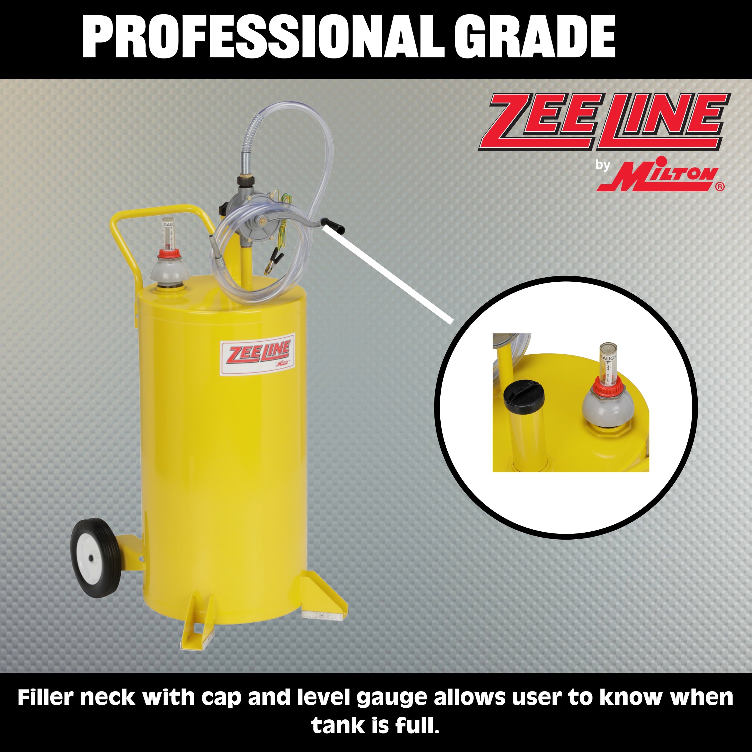 ZE25DFC - 25-Gallon Diesel Fuel Caddy w/Two-Way Rotary Pump-Zeeline by Milton®