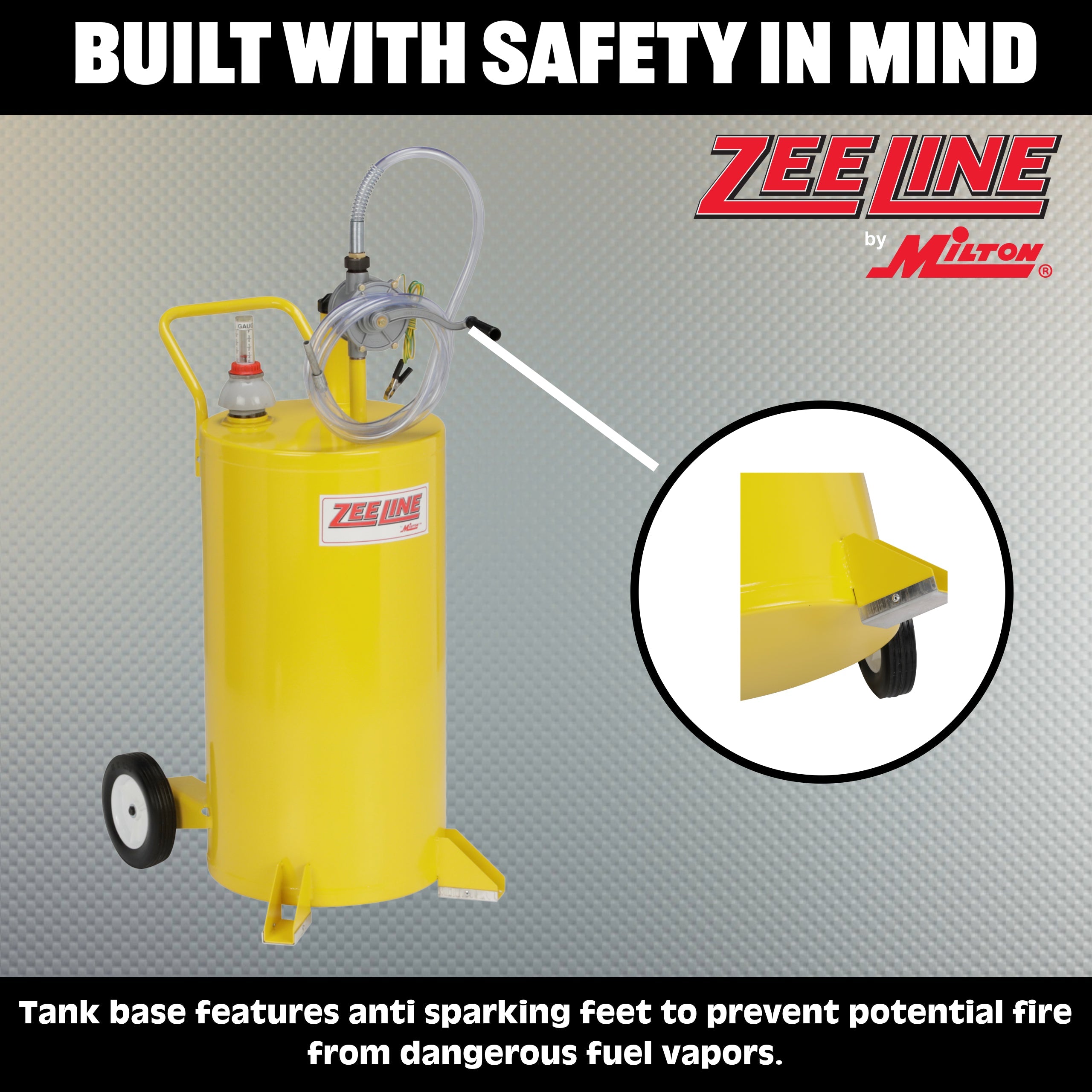 ZE25DFC - 25-Gallon Diesel Fuel Caddy w/Two-Way Rotary Pump-Zeeline by Milton®