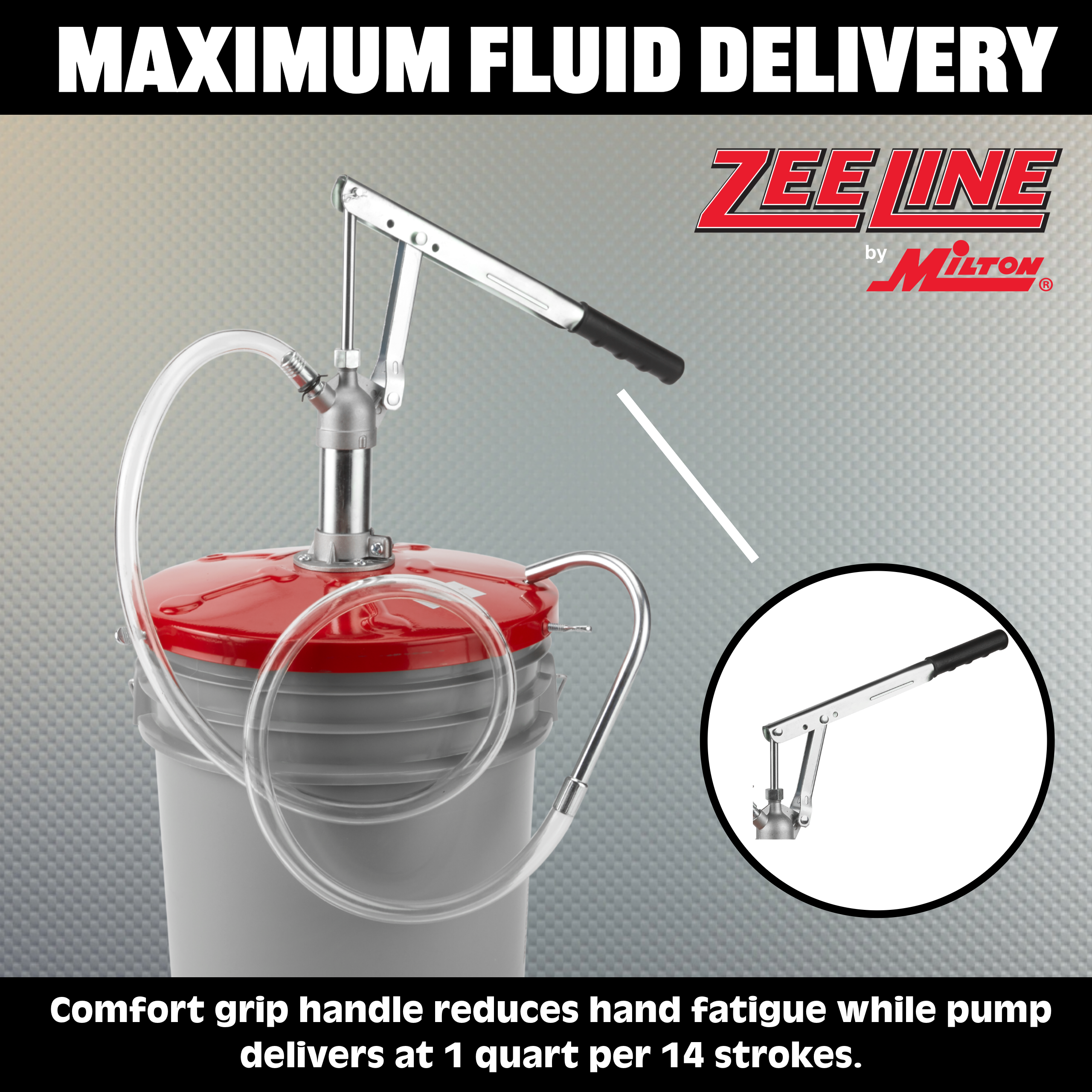 ZE321 - Powder Coated Gear Lube Pump (1 Gallon Per 55 Strokes)-Zeeline by Milton®