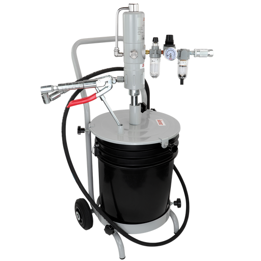 ZE3574KC – 45:1 Grease Pump for 25-50 Lbs. Pails Package w/Cart-Zeeline by Milton®