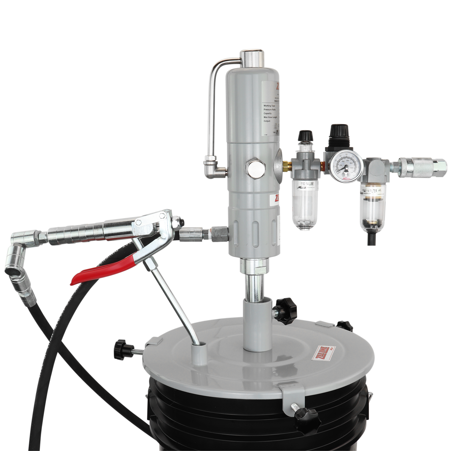 ZE3574K – 45:1 Grease Pump for 25-50 Lbs. Pails Package-Zeeline by Milton®