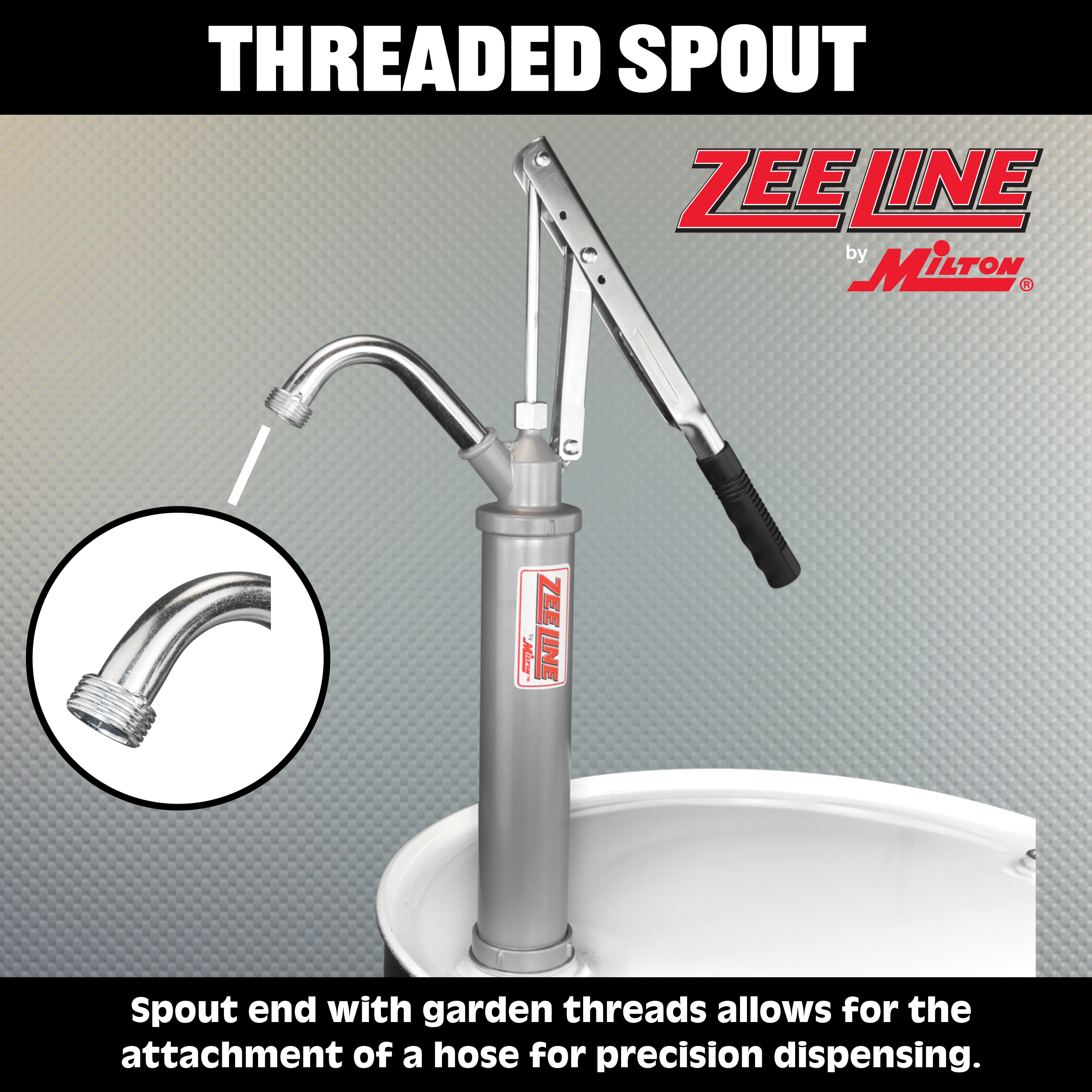 ZE381 - Hand Operated Lever Action Drum Pump (1 Gallon Per 9 Strokes)-Zeeline by Milton®