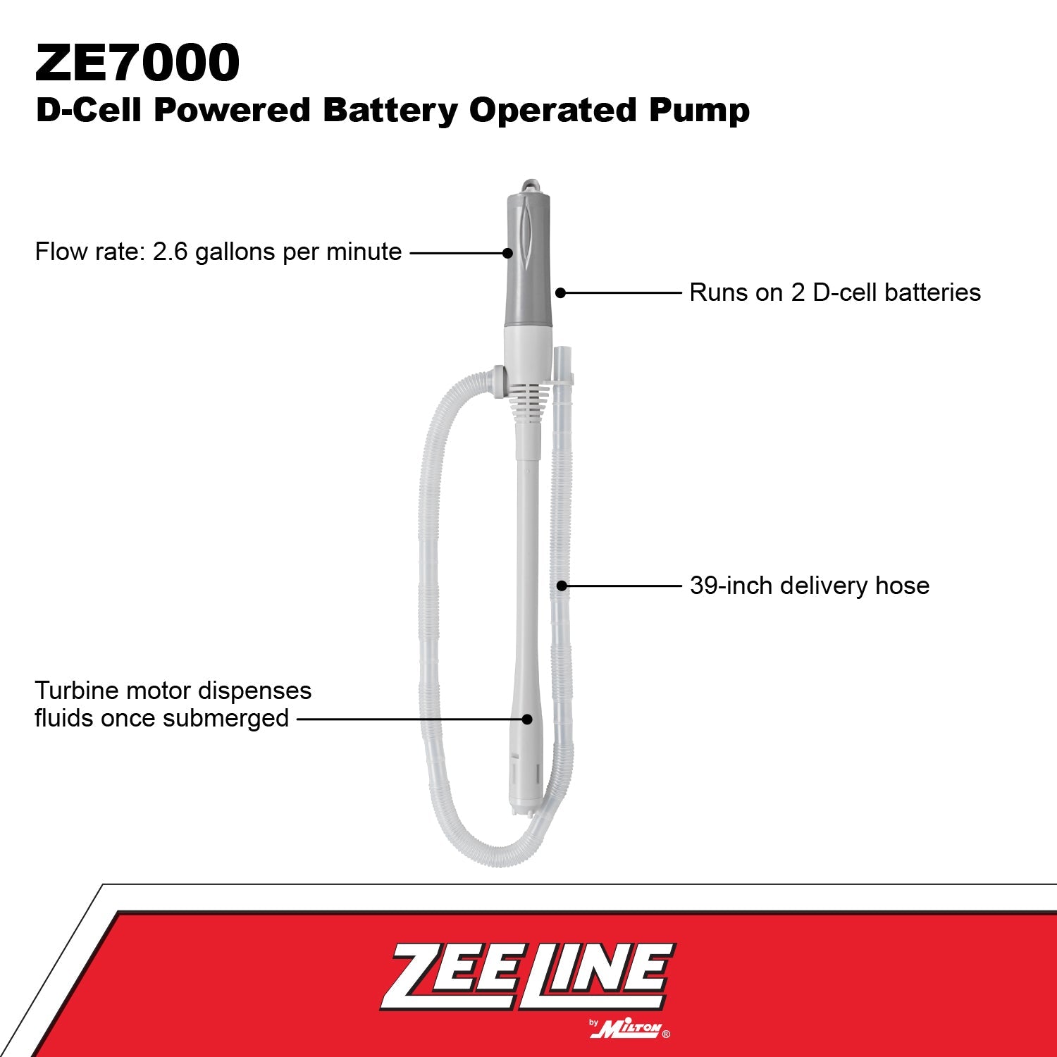 ZE7000 - Battery Operated Pump-Zeeline by Milton®