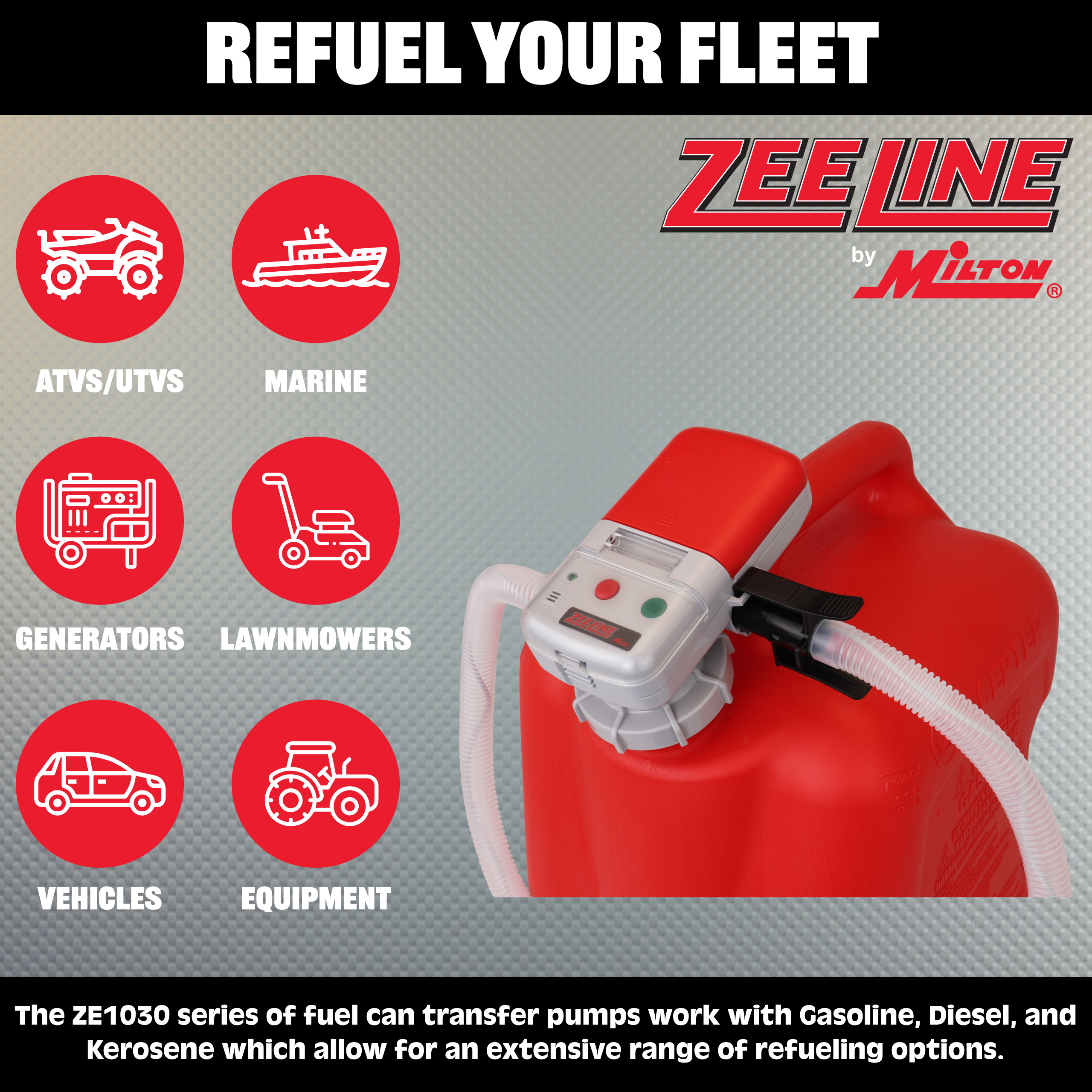 ZE1030 – AA Battery Powered Fuel Can Transfer Pump-Zeeline by Milton®