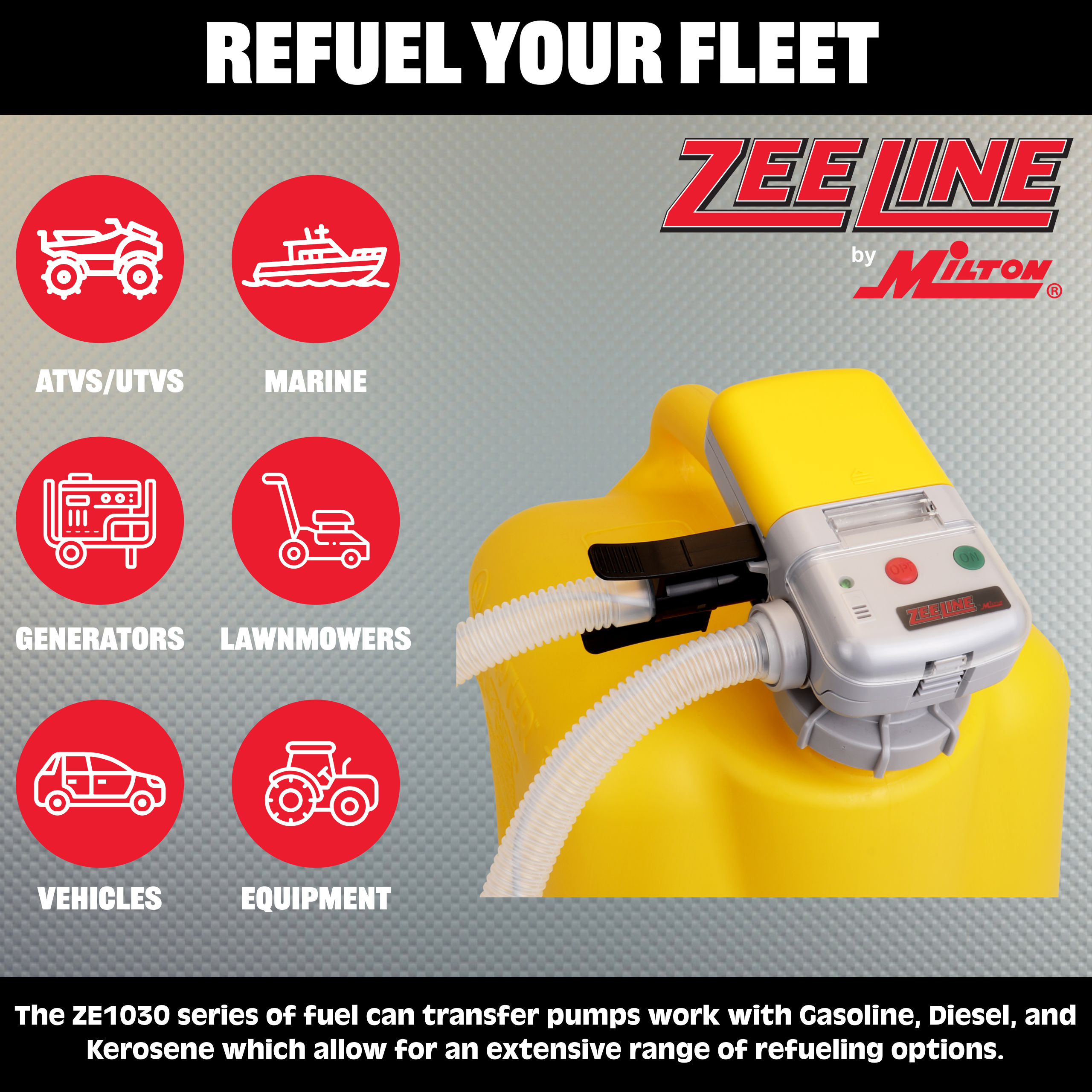 ZE1030D – AA Battery Powered Fuel Can Transfer Pump-Zeeline by Milton®