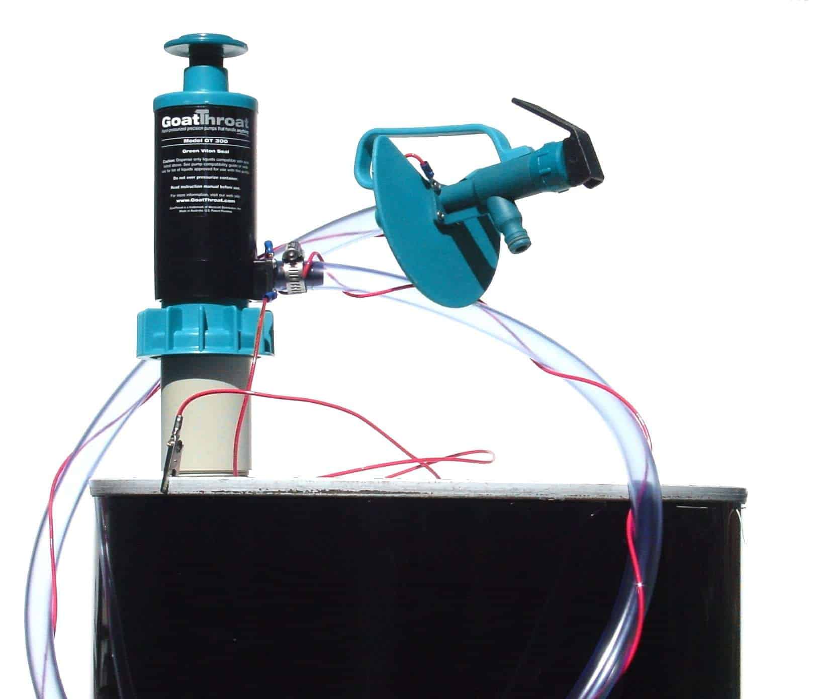 Groundable Drum Pump and Remote Discharge Tap with EPDM Seals - select and add appropriate hose-Goat Pumps