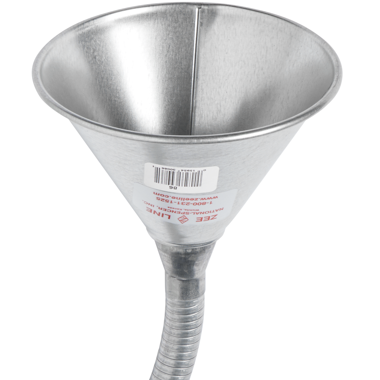 ZE86W - Funnel with Screen & 14 inch Flexible Metal Spout-Zeeline by Milton®