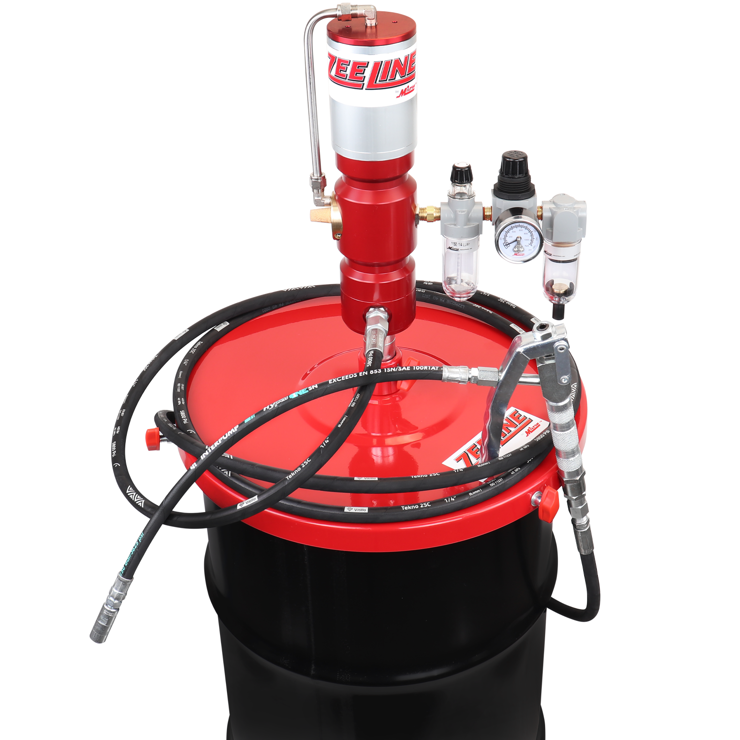 ZE1213PK – 70:1 Premium Grease Pump for 120 Lbs. Kegs Package-Zeeline by Milton®
