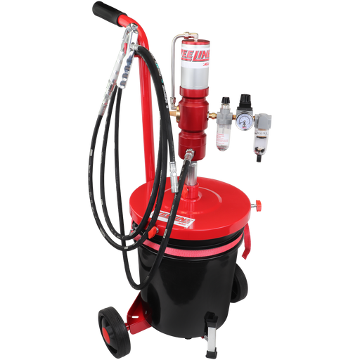 ZE3574PKC – 60:1 Premium Grease Pump for 25-50 Lbs. Pails Package w/Cart-Zeeline by Milton®