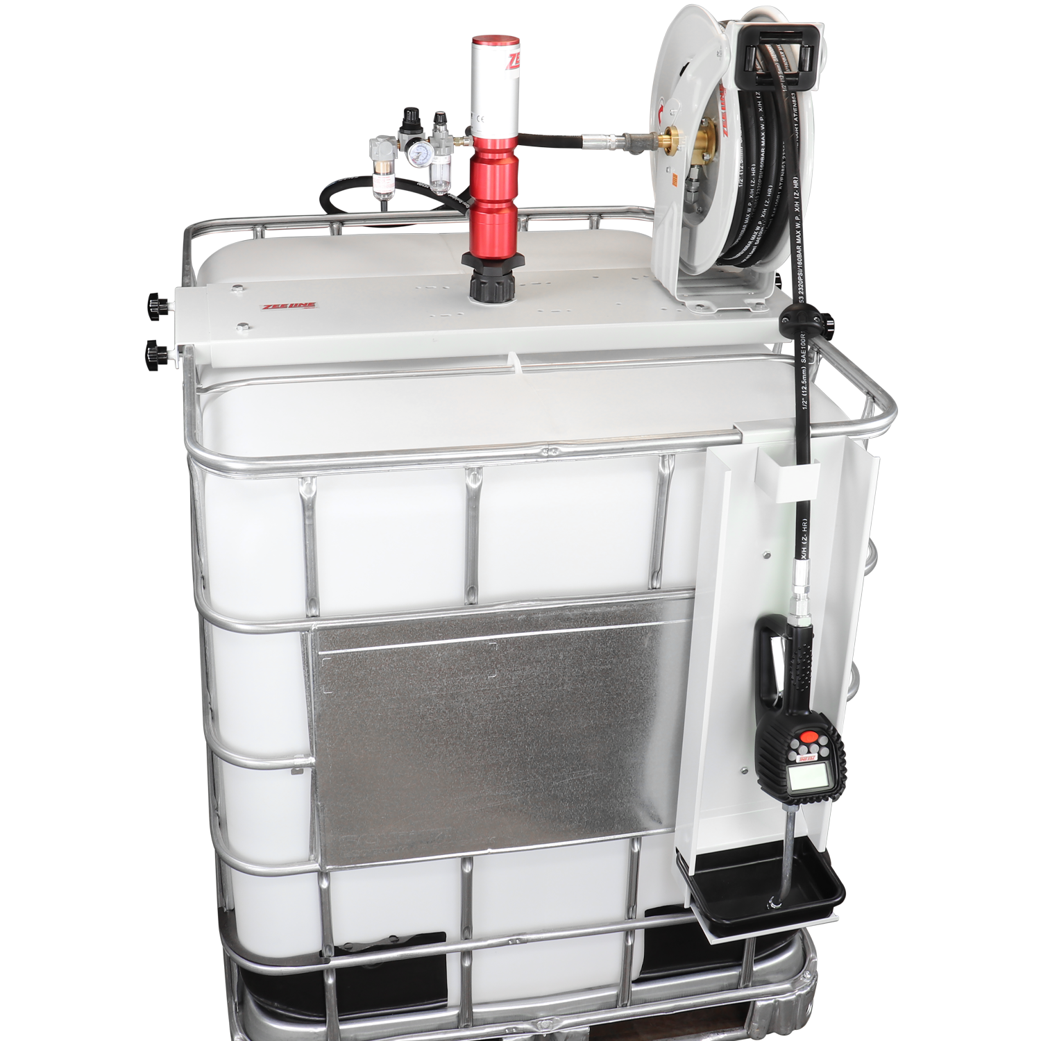 ZE1730PK-IBC-500 - 5:1 Premium Series Pump Kit IBC w/reel & preset meter-Zeeline by Milton®