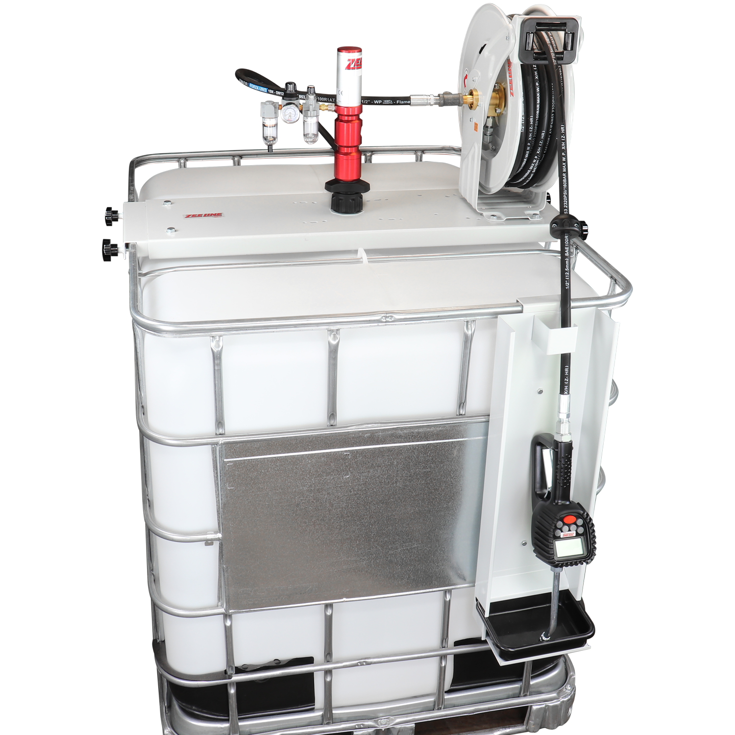 ZE1700PK-IBC-500 - 3:1 Premium Series Pump Kit IBC w/reel & preset meter-Zeeline by Milton®