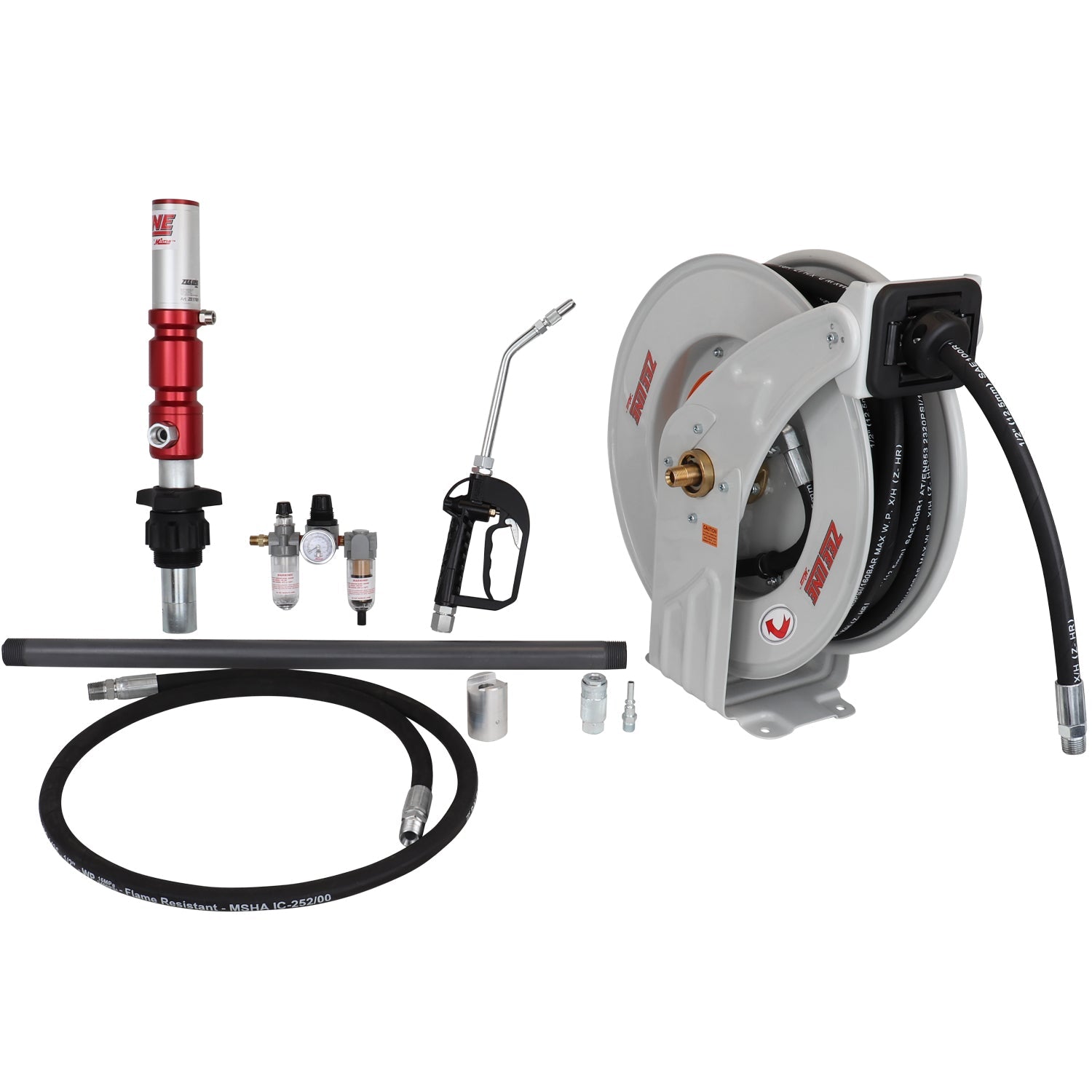 ZE1700PK-55-400 – 3:1 Premium Series Pump Kit 55-Gal w/reel & nozzle-Zeeline by Milton®
