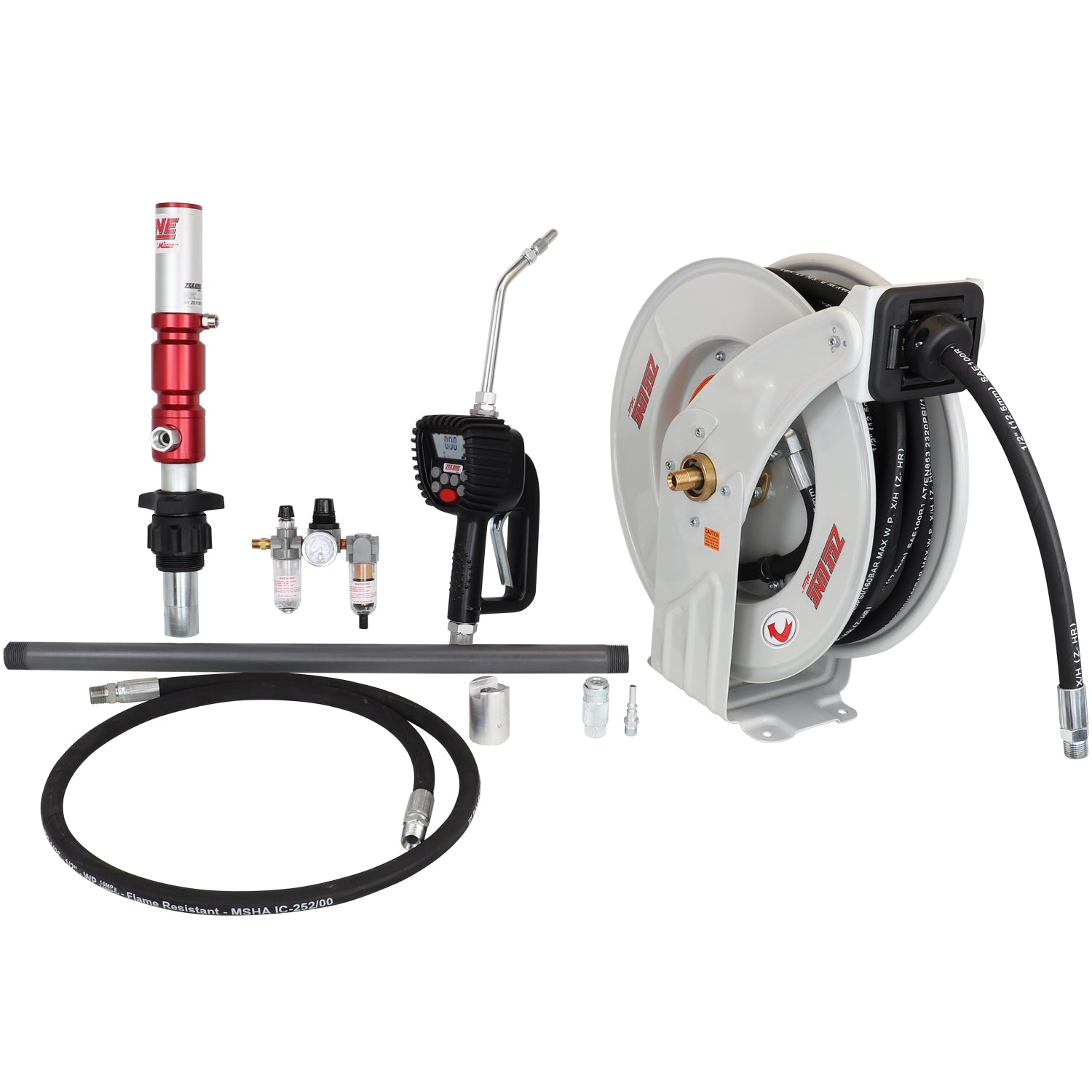ZE1700PK-55-500 – 3:1 Premium Series Pump Kit 55-Gal w/reel & preset meter-Zeeline by Milton®