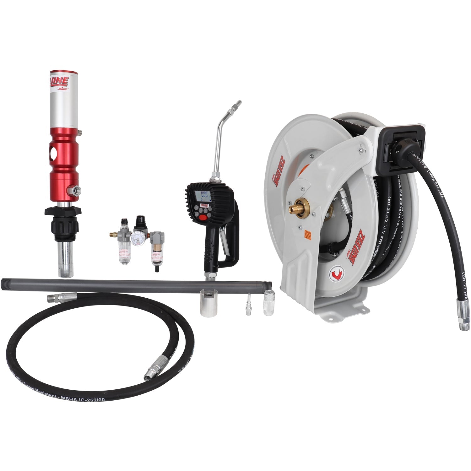 ZE1730PK-16-500 – 5:1 Premium Series Pump Kit 16-Gal w/reel & preset meter-Zeeline by Milton®