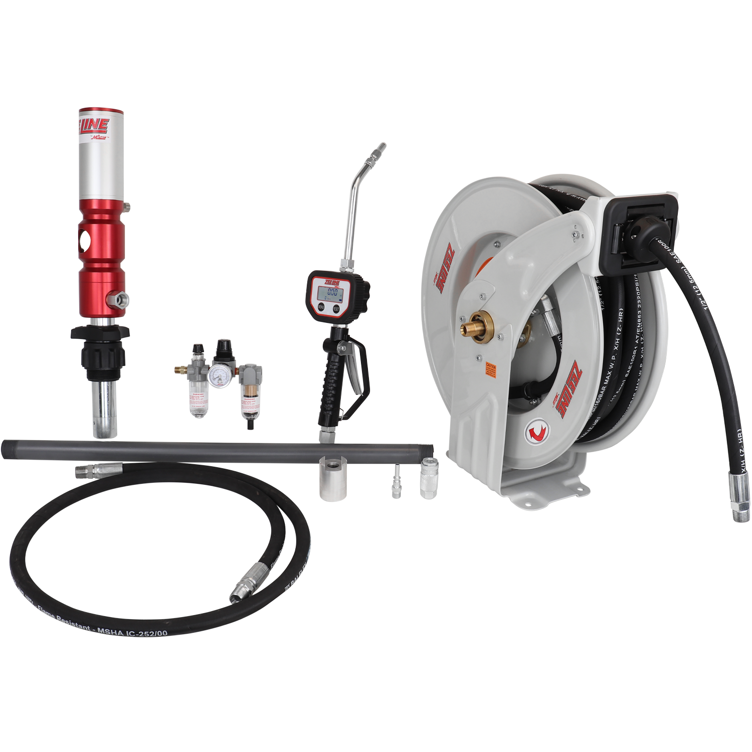 ZE1730PK-55-600 – 5:1 Premium Series Pump Kit 55-Gal w/reel & meter-Zeeline by Milton®