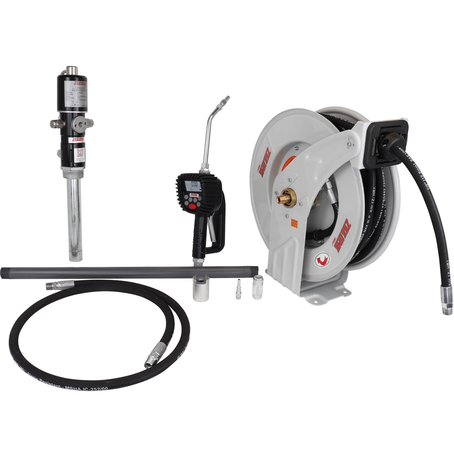 ZE1730K-16-500 – 5:1 Eco Series Pump Kit 55-Gal w/reel & preset meter-Zeeline by Milton®