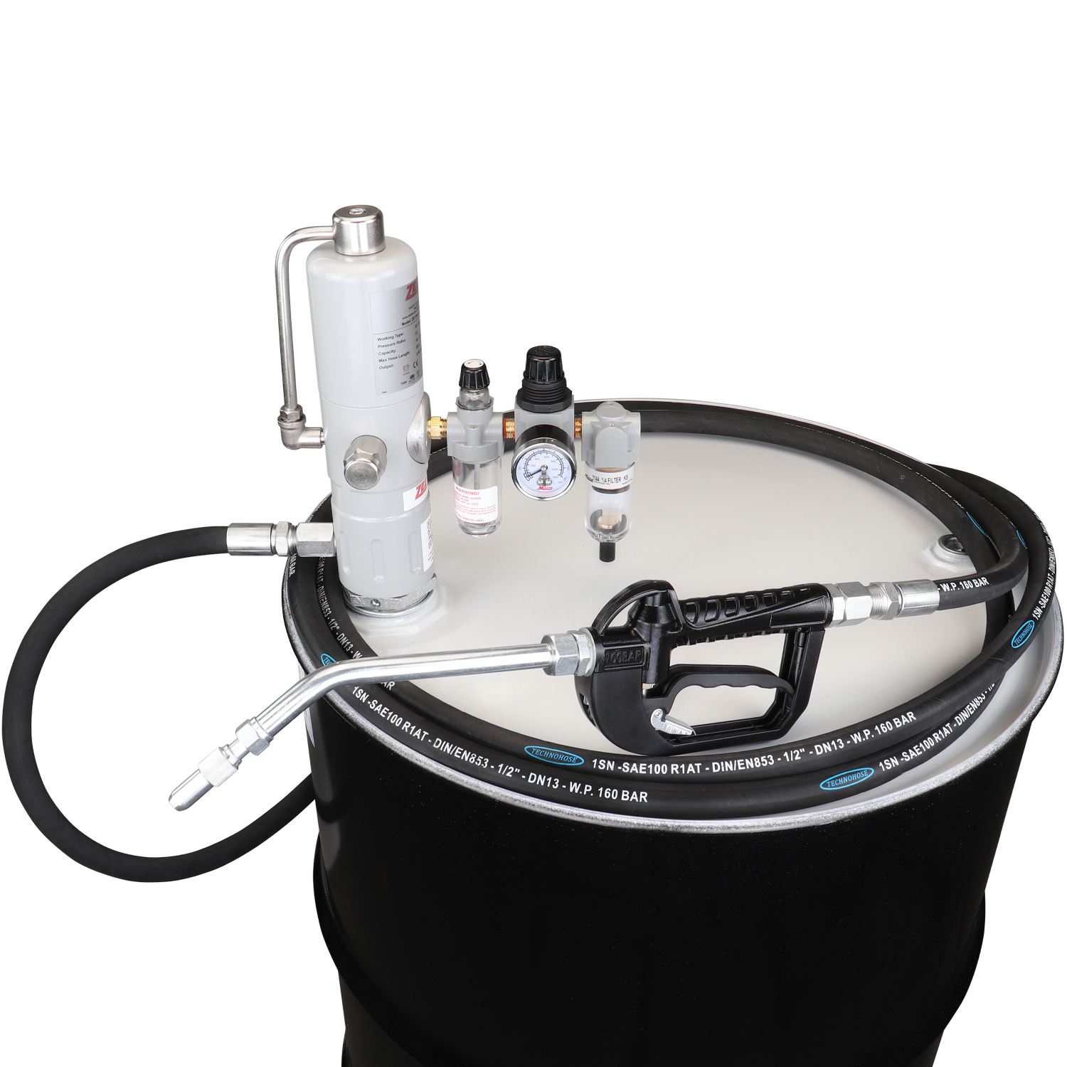ZE1700K-55-100 – 3:1 Eco Series Pump Kit 55-Gal w/hose & nozzle-Zeeline by Milton®