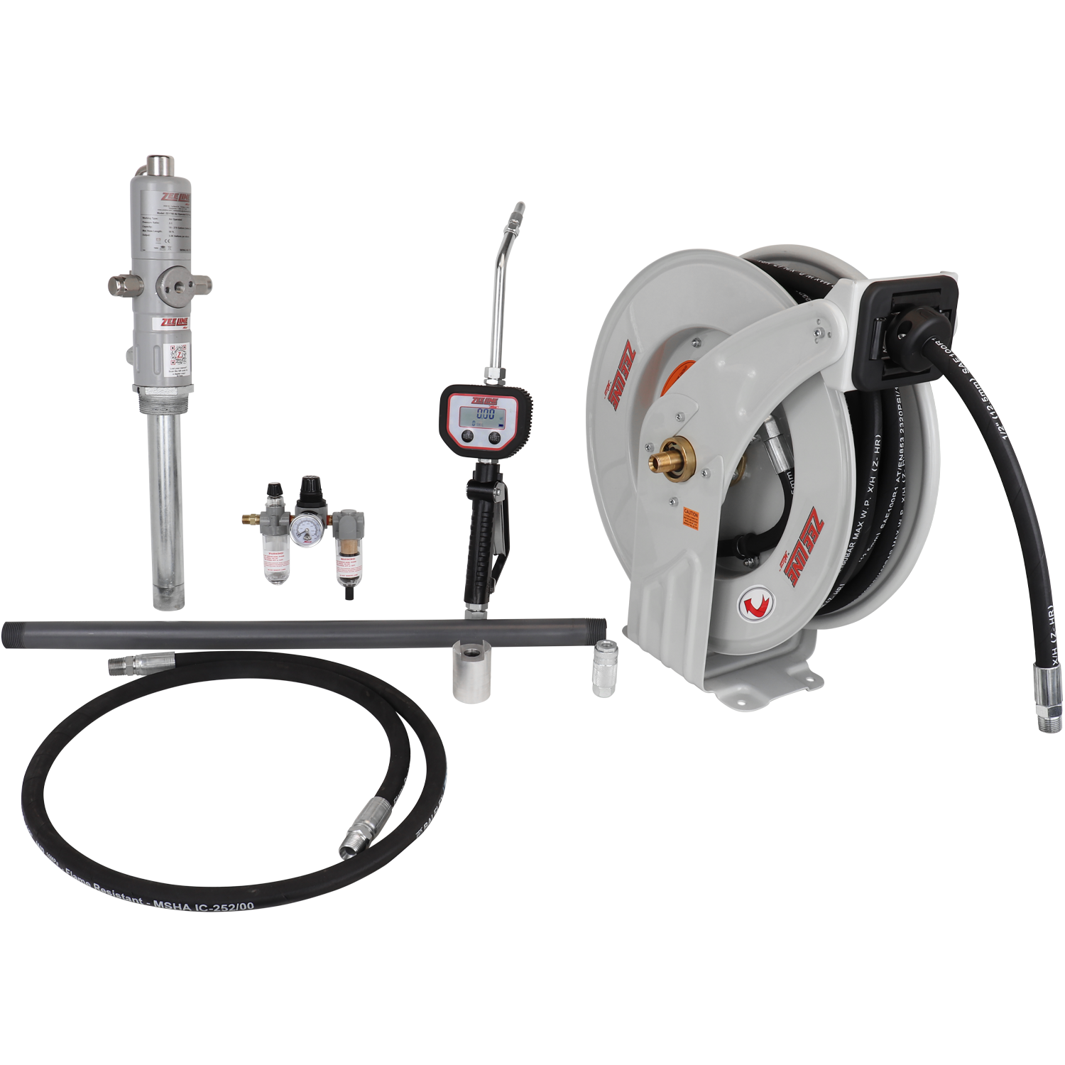 ZE1700K-55-600 – 3:1 Eco Series Pump Kit 55-Gal w/reel & meter-Zeeline by Milton®