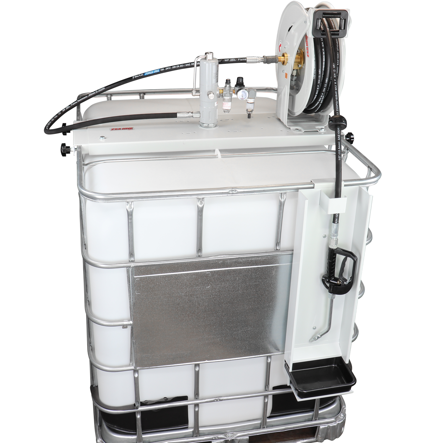 ZE1700K-IBC-400 - 3:1 Eco Series Pump Kit IBC w/reel & control valve-Zeeline by Milton®