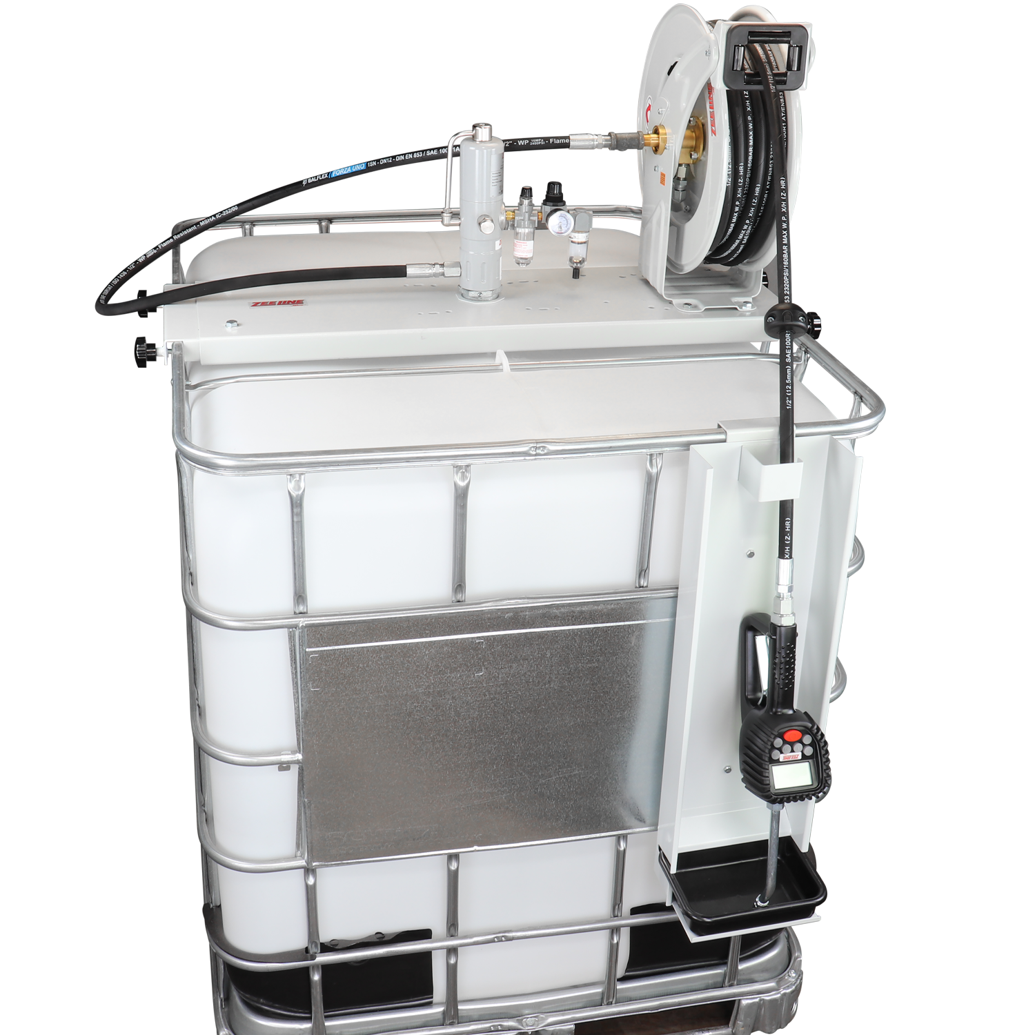 ZE1700K-IBC-500 - 3:1 Eco Series Pump Kit IBC w/reel & preset meter-Zeeline by Milton®